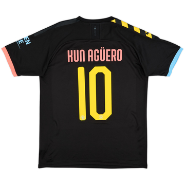 2019-20 Manchester City Away Shirt Kun Aguero #10 - 9/10 - (M)