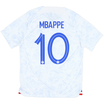 2022-23 France Away Shirt Mbappe #10 - 7/10 - (L)