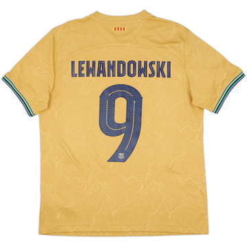 2022-23 Barcelona Away Shirt Lewandowski #9 - 10/10 - (L)