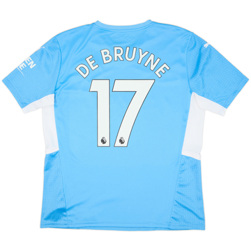 2021-22 Manchester City Home Shirt De Bruyne #17 - 9/10 - (L)