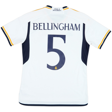 2023-24 Real Madrid Home Shirt Bellingham #5 - 7/10 - (M)