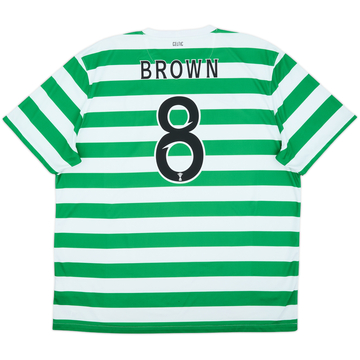 2012-13 Celtic '125th Anniversary' Home Shirt Brown #8 - 7/10 - (XXL)