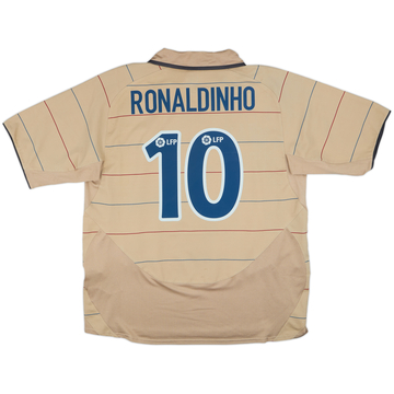 2003-05 Barcelona Away Shirt Ronaldinho #10 - 6/10 - (XL)