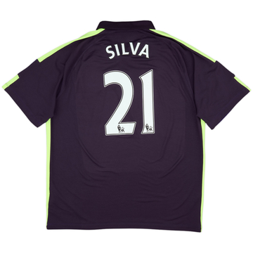 2014-15 Manchester City Third Shirt Silva #21 - 8/10 - (XL)