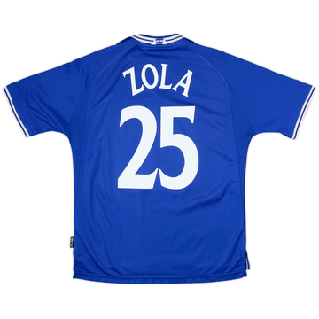 1999-01 Chelsea Home Shirt Zola #25 - 8/10 - (L)