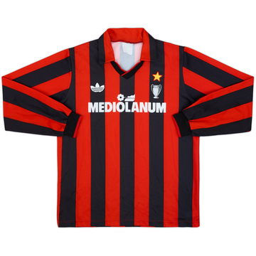 1990-91 AC Milan Home L/S Shirt - 9/10 - (L)