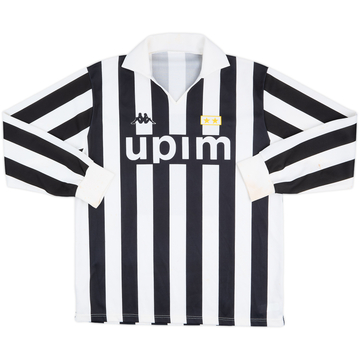 Camiseta básica de local de manga larga del Juventus 1989-90 - 6/10 - (L)