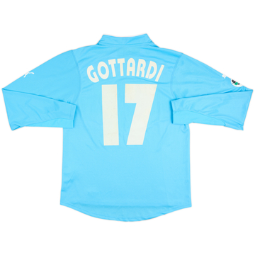 2002-03 Lazio Match Issue Home L/S Shirt Gottardi #17