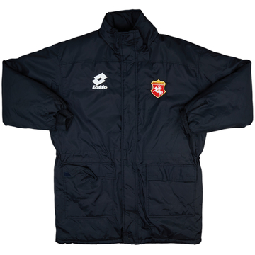 2005-06 Ancona Lotto Hooded Padded Bench Coat - 10/10 - (L)
