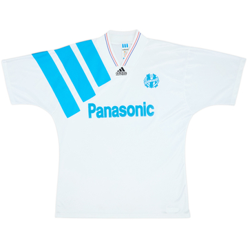 1992-93 Olympique Marseille Home Shirt - 8/10 - (L)