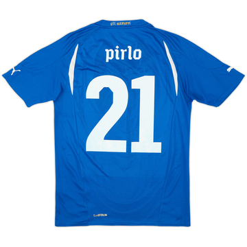 2010-12 Italy Home Shirt Pirlo #21 - 7/10 - (S)