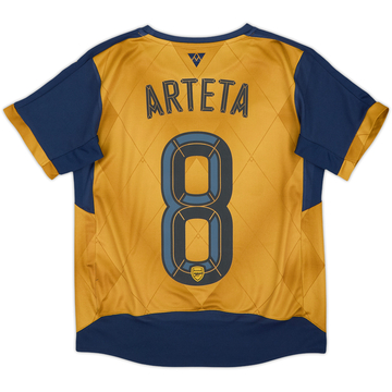 2015-16 Arsenal Away Shirt Arteta #8 - 8/10 - (M.Boys)