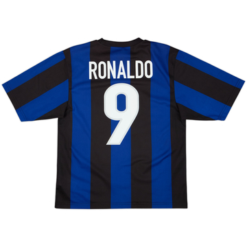 1999-00 Inter Milan Basic Home Shirt Ronaldo #9 - 6/10 - (S)