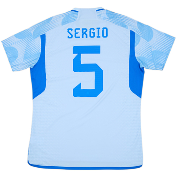 2022-23 Spain Authentic Away Shirt Sergio #5 - 8/10 - (L)