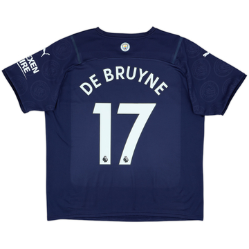 2021-22 Manchester City Third Shirt De Bruyne #17 - 10/10 - (XL)