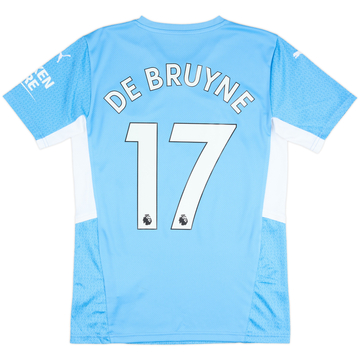 2021-22 Manchester City Home Shirt De Bruyne #17 - 7/10 - (S)