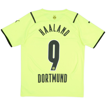 2021-22 Borussia Dortmund European Home Shirt Haaland #9 - 8/10 - (M)