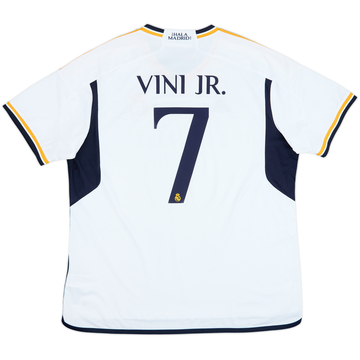 2023-24 Real Madrid Home Shirt Vini Jr #7 - 8/10 - (XXL)