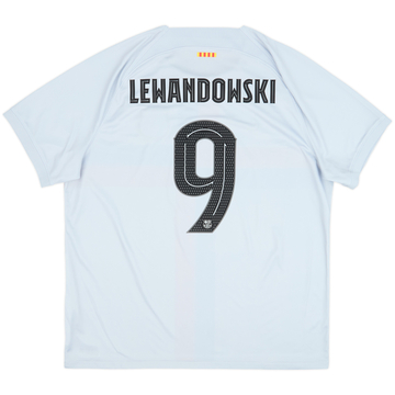 2022-23 Barcelona Tercera Camiseta Lewandowski #9 - 9/10 - (XXL)