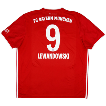 2020-21 Bayern Munich Home Shirt Lewandowski #9 - 6/10 - (XXL)