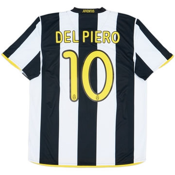 2008-09 Juventus Home Shirt Del Piero #10 - 6/10 - (L)