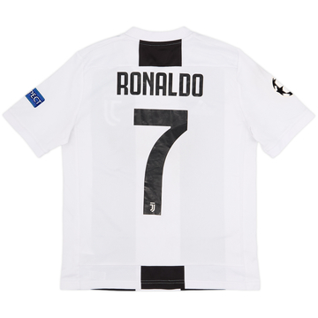 2018-19 Juventus Home Shirt Ronaldo #7 - 8/10 - (L.Boys)