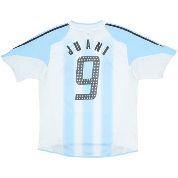 2004-05 Argentina Home Shirt Juani #9 - 6/10 - (L/XL)