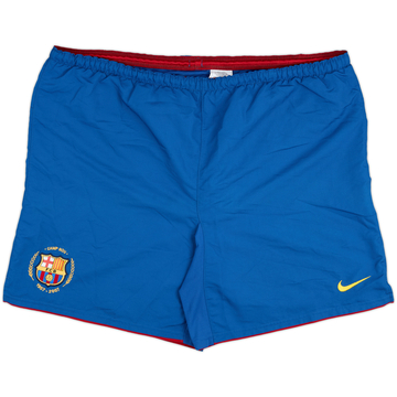 2007-08 Barcelona Home Shorts - 5/10 - (XL)