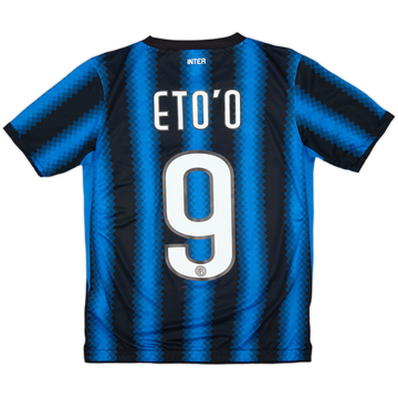 2010-11 Inter Milan Home Shirt Eto'o #9 - 7/10 - (L.Boys)