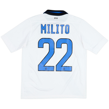 2011-12 Inter Milan Away Shirt Milito #22 - 6/10 - (XL.Boys)