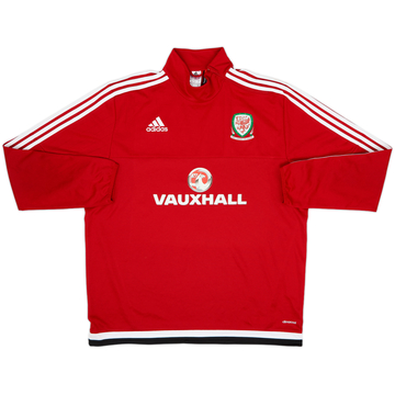 2016 Wales adidas 1/4 Zip Drill Top - 9/10 - (XL)