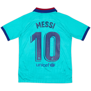Camiseta de la tercera equipación CL del Barcelona 2019-20 Messi #10 - 8/10 - (13-15 Años)