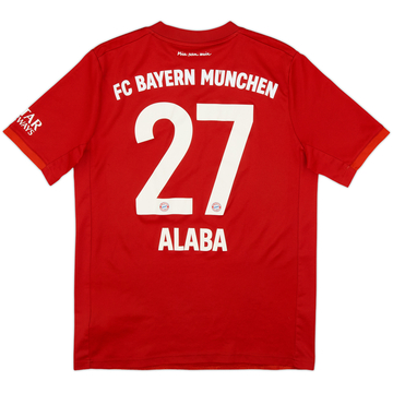 2019-20 Bayern Munich Home Shirt Alaba #27 - 7/10 - (XL.Boys)