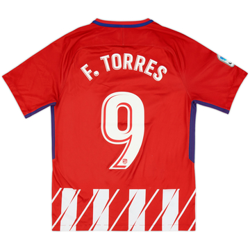 2017-18 Atletico Madrid Home Shirt F.Torres #9 - 7/10 - (S)