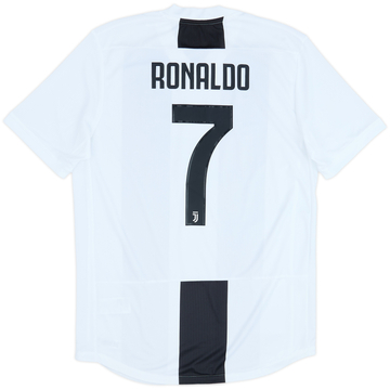 2018-19 Juventus Authentic Home Shirt Ronaldo #7 - 8/10 - (M)