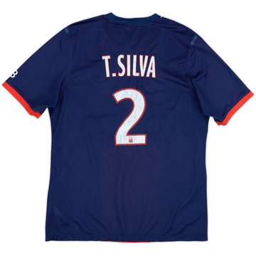 2013-14 Paris Saint-Germain Player Issue Home Shirt T.Silva #2 - 5/10 - (XL)