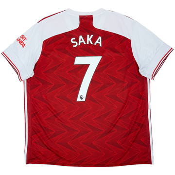 2019-20 Arsenal Home Shirt Saka #77 - 5/10 - (XXL)
