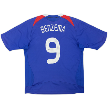 2007-08 France Home Shirt Benzema #9 - 5/10 - (M.Boys)