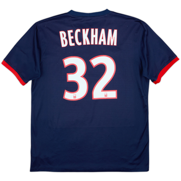 2013-14 Paris Saint-Germain Home Shirt Beckham #32 - 5/10 - (L)