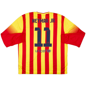 2013-15 Barcelona Away L/S Shirt Neymar Jr #11 - 5/10 - (XXL)