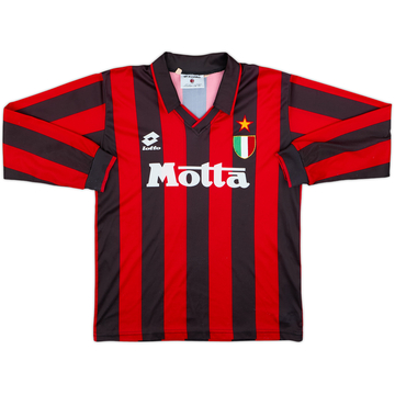 1993-94 AC Milan Home L/S Shirt - 8/10 - (XXL.Boys)
