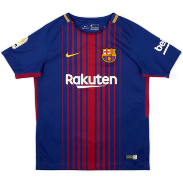 2017-18 Barcelona Home Shirt - 9/10 - (10-12 Years)