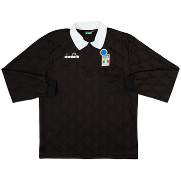 1990s Italy FIGC Diadora Referee L/S Shirt - 10/10 - (L)