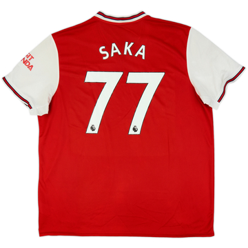 2019-20 Arsenal Home Shirt Saka #77 - 5/10 - (XXL)