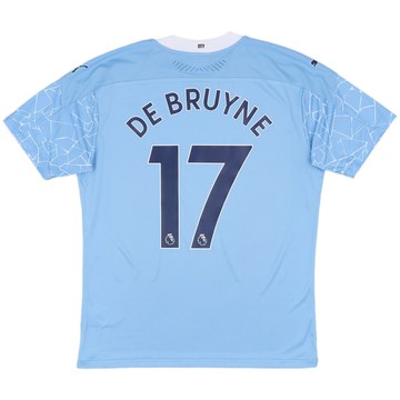 2020-21 Manchester City Authentic Home Shirt De Bruyne #17 (L)
