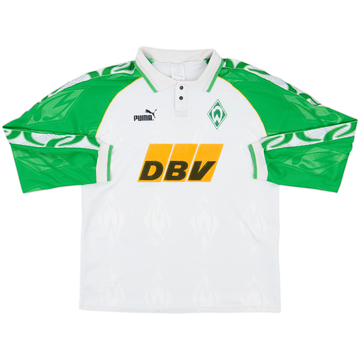 1995-96 Werder Bremen Home L/S Shirt - 6/10 - (M)