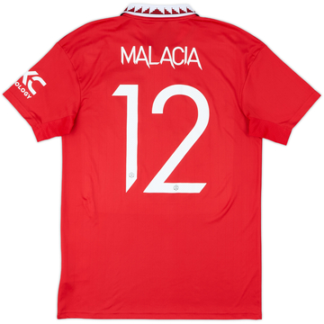 2022-23 Manchester United Home Shirt Malacia #12 - 8/10 - (M)