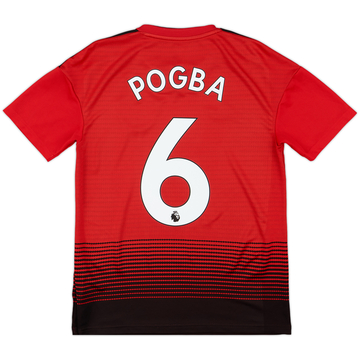 2018-19 Manchester United Home Shirt Pogba #6 - 8/10 - (XS)