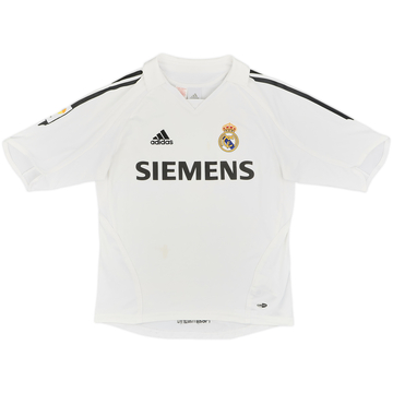 2005-06 Real Madrid Home Shirt - 9/10 - (L.Boys)