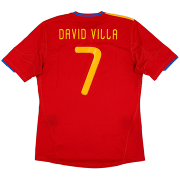 2009-10 Spain Home Shirt David Villa #7 - 5/10 - (L)